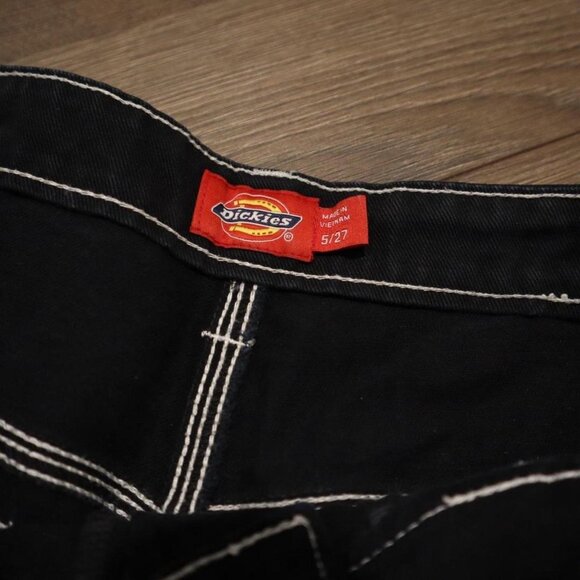 Dickies Black Carpenter Jeans with White Stitching – Size 5/27 - Picture 4 of 4